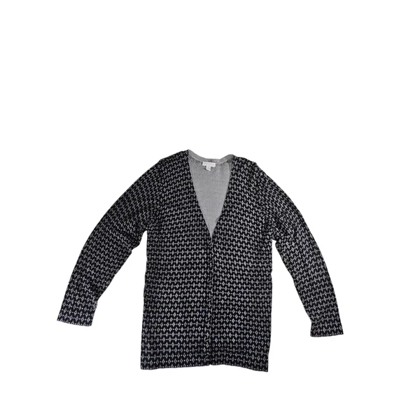 Charter Club Black and Gray Wonen"s Cardigan - Picture 2 of 4